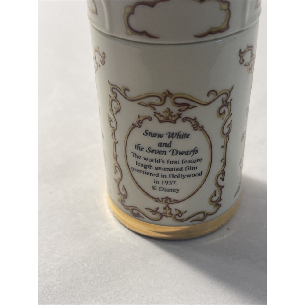 Lenox Disney Snow White Cinnamon Porcelain Spice Jar Collection 1995 Vintage - Picture 5 of 14